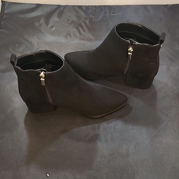 A.NEW.DAY POINTED TOE LOW BLOCK-HEEL ANKLE BOOTS - Picture 6 of 16